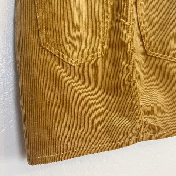 •RE/DONE• 90s Western Corduroy High Waisted Mini‎ Skirt Camel Tan Brown Size 26 - Picture 6 of 12